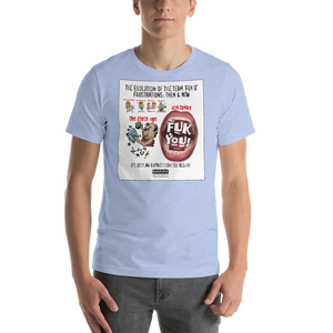 2. Evolution of F-Word Usage_Stone Age & Now - Short-Sleeve Unisex T-Shirt