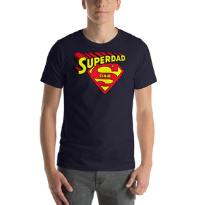3. DadTees_SUPERDAD with Two Logos in the Super hero style.