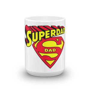 16 Mugs For Dad_SUPERDAD with Two Logos