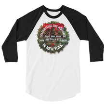 Load image into Gallery viewer, 5. Holidays in NY State 2019 2020_Alt Version_3/4 sleeve raglan shirt