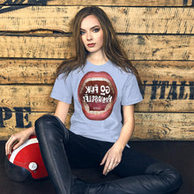 Load image into Gallery viewer, B9. Go Fuk Yourself_Unisex Premium T-Shirt | Bella + Canvas 3001 ReflecTeeshirt _ lettered in reverse).