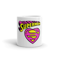 Load image into Gallery viewer, 13. Mug For Mom_Supermom Logo plus ’SuperMom Lettering in the Super hero style.