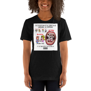 5. Evolution of F-Word Usage_40s & Now - Short-Sleeve Unisex T-Shirt