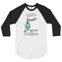 Load image into Gallery viewer, 10. Lets Not Forget Bahamas White_Men’s 3/4 Sleeve Raglan Shirt