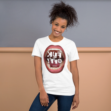 Load image into Gallery viewer, B10. Fuk Off_Unisex Premium T-Shirt | Bella + Canvas 3001 ReflecTeeshirt _ (lettered in reverse).