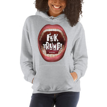 Load image into Gallery viewer, Hooded sweatshirt to just laugh at politics of Trump: “Fuk tRump”