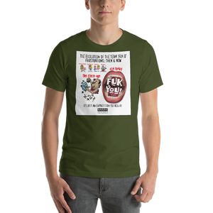 2. Evolution of F-Word Usage_Stone Age & Now - Short-Sleeve Unisex T-Shirt