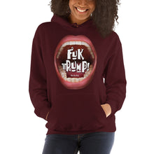 Load image into Gallery viewer, Hooded sweatshirt to just laugh at politics of Trump: “Fuk tRump”