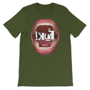 Short-Sleeve B6. Fuk_Unisex Premium T-Shirt | Bella + Canvas 3001 ReflecTeeshirt (lettered in reverse).Unisex T-Shirt
