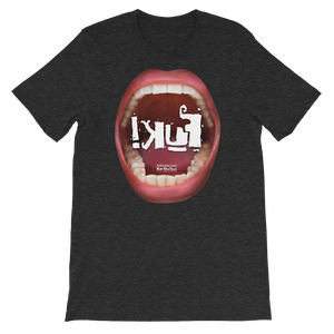 Short-Sleeve B6. Fuk_Unisex Premium T-Shirt | Bella + Canvas 3001 ReflecTeeshirt (lettered in reverse).Unisex T-Shirt