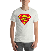 Load image into Gallery viewer, 1. DadTees_with Superdad Logo in the Super hero style.